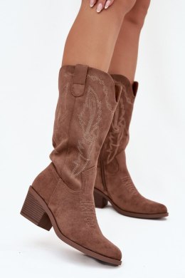 Kozaki Model Vinceza 16508 Dark Beige - Step in style Step in style