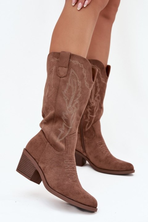 Kozaki Model Vinceza 16508 Dark Beige - Step in style Step in style