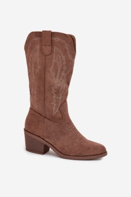 Kozaki Model Vinceza 16508 Dark Beige - Step in style Step in style