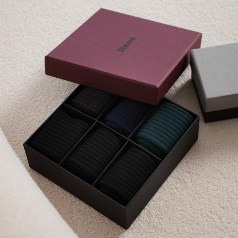 SKARPETY MĘSKIE 175 WEŁNA MERYNOS BOX 6PAK STEVEN SKARPETY MĘSKIE 175 WEŁNA MERYNOS BOX 6PAK STEVEN