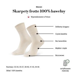 SKARPETY MĘSKIE FROTTE 199 NATURALNE 100% BAWEŁNA STEVEN