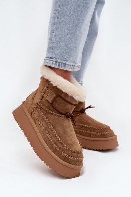 Śniegowce Model Big Star SS274373 Camel - Step in style Step in style