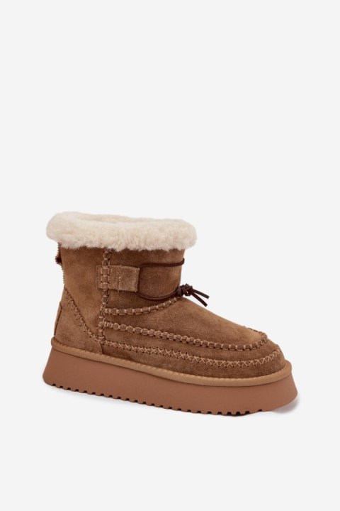 Śniegowce Model Big Star SS274373 Camel - Step in style Step in style Śniegowce Model Big Star SS274373 Camel - Step in style Step in style