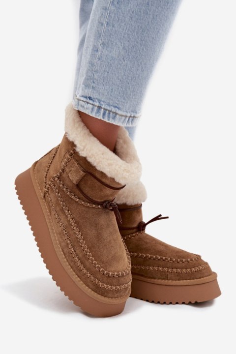 Śniegowce Model Big Star SS274373 Camel - Step in style Step in style Śniegowce Model Big Star SS274373 Camel - Step in style Step in style