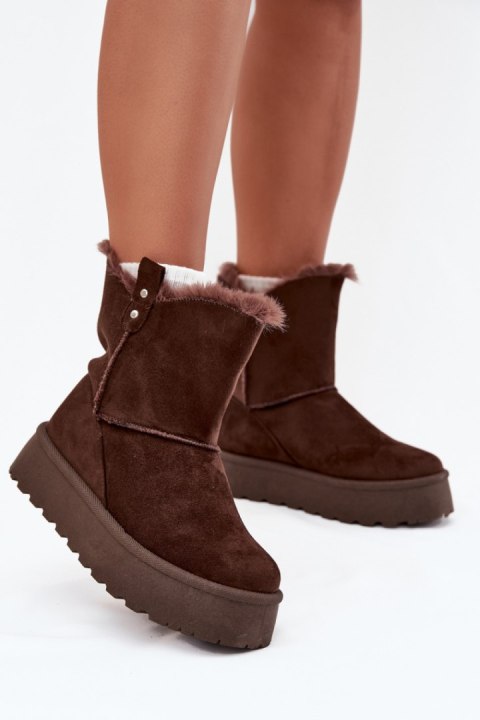 Śniegowce Model Evelira VL257P Czekolada - Step in style Step in style