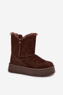 Śniegowce Model Evelira VL257P Czekolada - Step in style Step in style