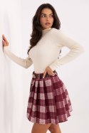 Spódnica Model MI-SD-4193.95 Bordo - Rue Paris Rue Paris