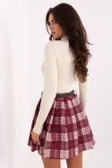 Spódnica Model MI-SD-4193.95 Bordo - Rue Paris Rue Paris