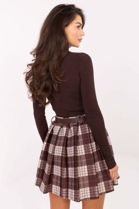 Spódnica Model MI-SD-4193.95 Brown - Rue Paris Rue Paris Spódnica Model MI-SD-4193.95 Brown - Rue Paris Rue Paris