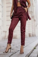 Spodnie Damskie Model Kiara 386128515 Bordo - LaBalancia LaBalancia Spodnie Damskie Model Kiara 386128515 Bordo - LaBalancia LaBalancia
