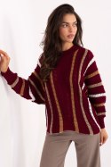 Sweter Damski Model IT-SW-93115.13 Bordo - Factory Price Factory Price