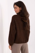 Sweter Damski Model MI-SW-WM218.02 Dark Brown - Italy Moda Italy Moda