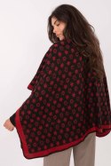 Sweter Ponczo Model AT-PN-7661.89 Black/Red - Factory Price Factory Price