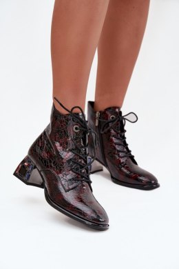 Botki Model Artiker 57C0130 Bordo - Step in style Step in style