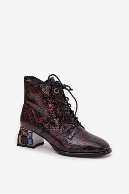 Botki Model Artiker 57C0130 Bordo - Step in style Step in style