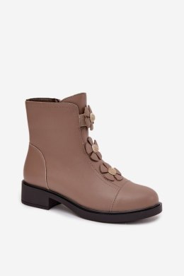 Botki Model Belverine OL22-4 Beige - Step in style Step in style