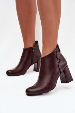 Botki Model Ivessara OL21-2 Bordo - Step in style Step in style