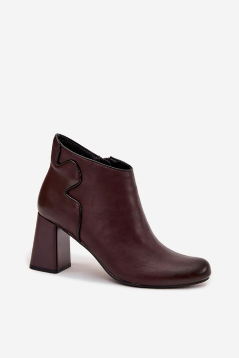 Botki Model Ivessara OL21-2 Bordo - Step in style Step in style Botki Model Ivessara OL21-2 Bordo - Step in style Step in style
