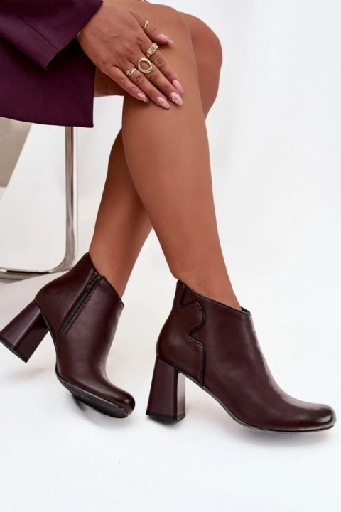 Botki Model Ivessara OL21-2 Bordo - Step in style Step in style Botki Model Ivessara OL21-2 Bordo - Step in style Step in style