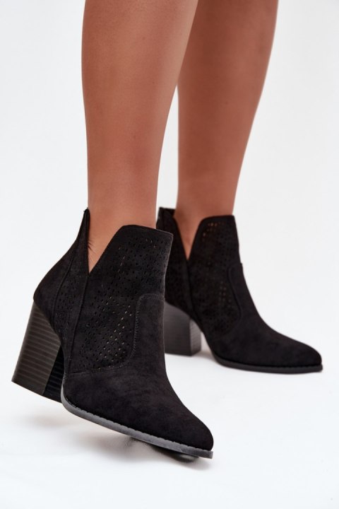 Botki Model S.Barski HY51-060 Black - Step in style Step in style