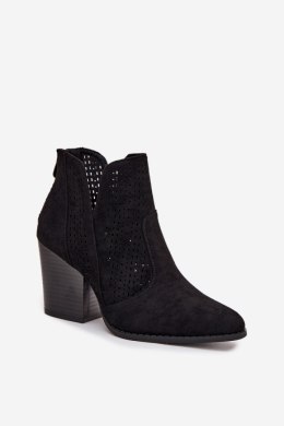 Botki Model S.Barski HY51-060 Black - Step in style Step in style