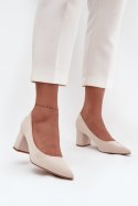 Czółenka Model Pavira LL-378PBeige - Step in style Step in style