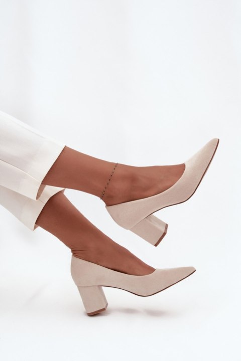 Czółenka Model Pavira LL-378PBeige - Step in style Step in style Czółenka Model Pavira LL-378PBeige - Step in style Step in style