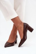 Czółenka Model Ryvessa LL-380P Czekolada - Step in style Step in style