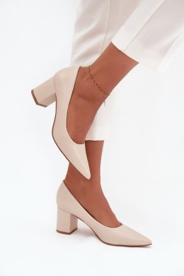 Czółenka Modele Ryvessa LL-380P Light Beige - Step in style Step in style