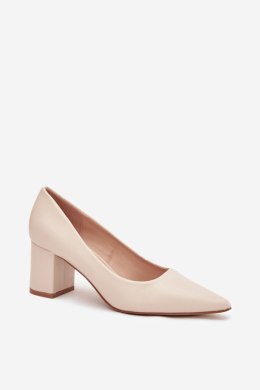 Czółenka Modele Ryvessa LL-380P Light Beige - Step in style Step in style