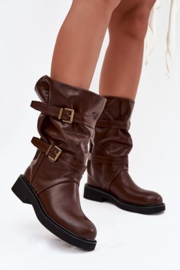 Kozaki Model Halvessa CLS-555 Brown - Step in style Step in style