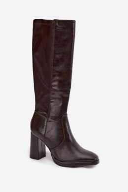 Kozaki Model Lyvella QT127P Bordo - Step in style Step in style