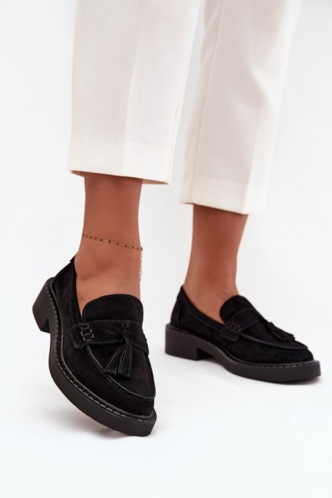 Mokasyny Model DA TW107 Black - Step in style Step in style