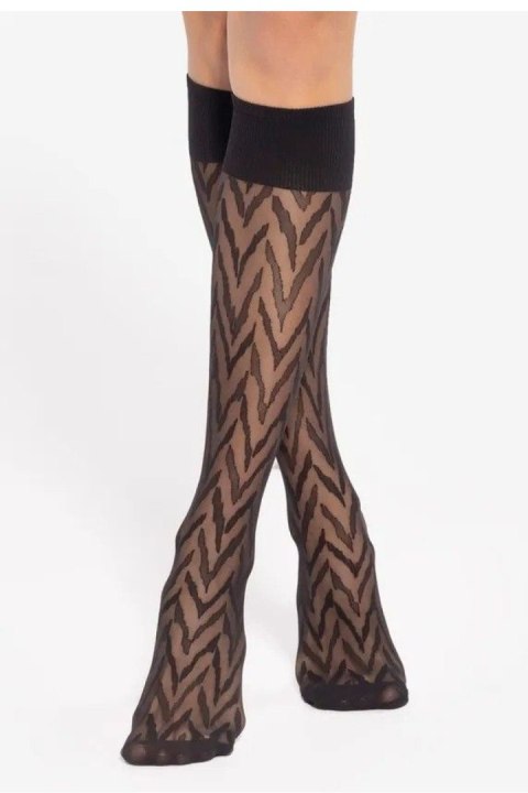 Podkolanówki Model Trendy Line 14 20 Den Black - Gatta Gatta