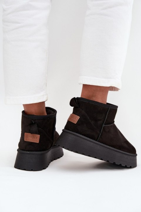 Śniegowce Model Celyra F-CH-05 Black - Step in style Step in style Śniegowce Model Celyra F-CH-05 Black - Step in style Step in style
