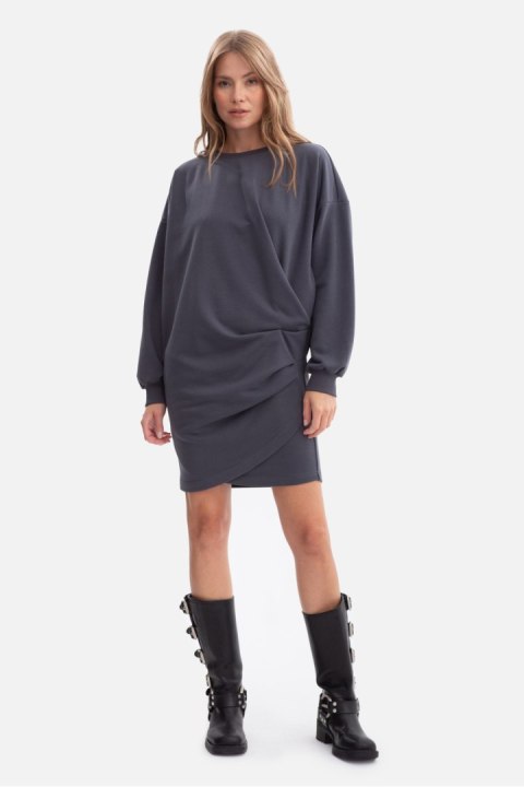 Sukienka Model B298 Stal - BeWear BeWear Sukienka Model B298 Stal - BeWear BeWear