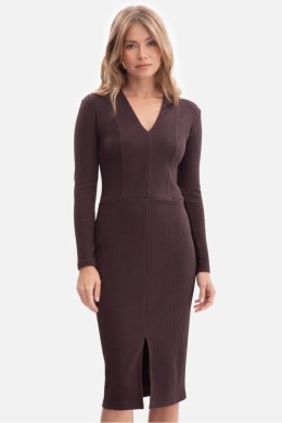Sukienka Model B307 Gorzka Czekolada - BeWear BeWear
