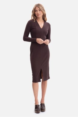 Sukienka Model B307 Gorzka Czekolada - BeWear BeWear