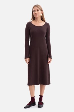 Sukienka Model B308 Gorzka Czekolada - BeWear BeWear