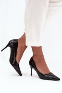 Szpilki Model Jadira LE139P Black Lakier - Step in style Step in style