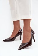 Szpilki Model Jadira LE139P Czekolada - Step in style Step in style