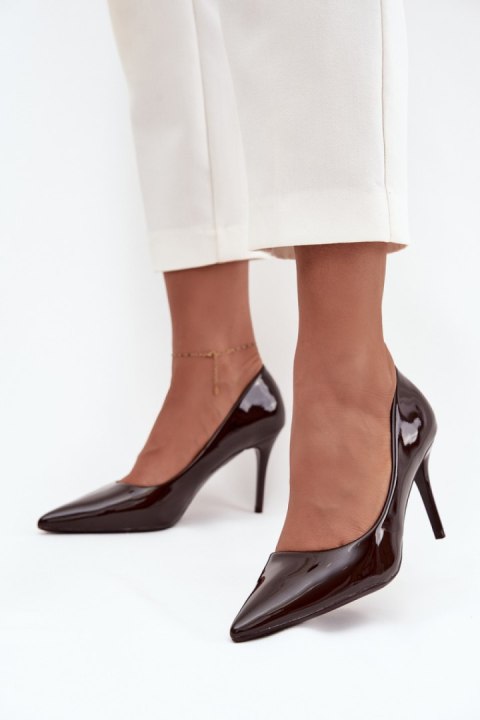 Szpilki Model Jadira LE139P Czekolada - Step in style Step in style