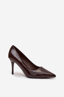 Szpilki Model Jadira LE139P Czekolada - Step in style Step in style