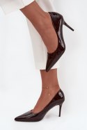 Szpilki Model Jadira LE139P Czekolada - Step in style Step in style