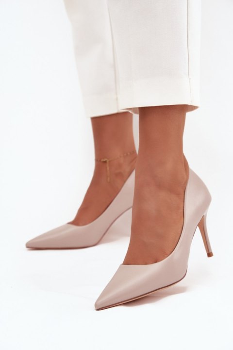 Szpilki Model Sivana LE140P Beige - Step in style Step in style