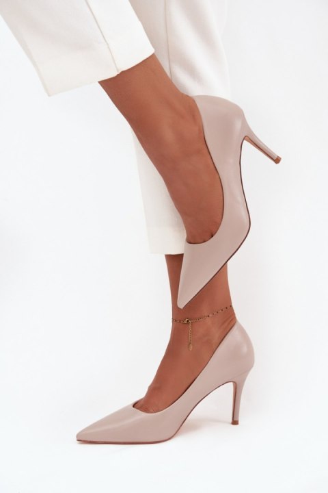 Szpilki Model Sivana LE140P Beige - Step in style Step in style Szpilki Model Sivana LE140P Beige - Step in style Step in style
