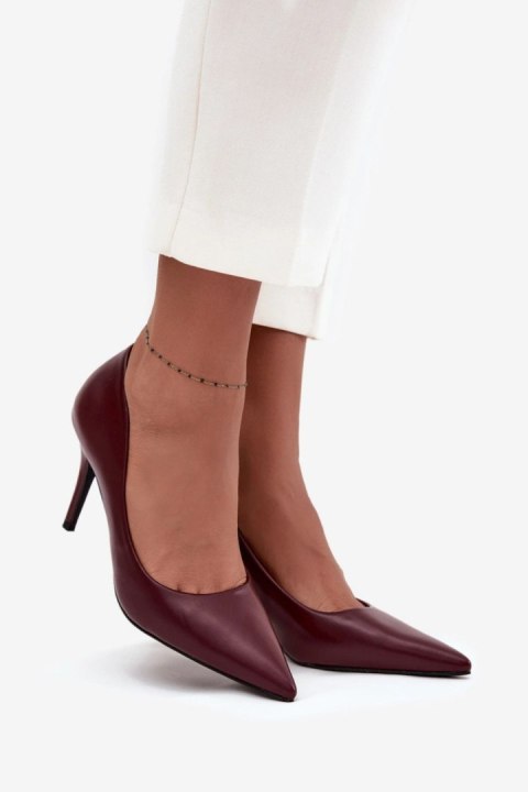 Szpilki Model Sivana LE140P Bordo - Step in style Step in style Szpilki Model Sivana LE140P Bordo - Step in style Step in style
