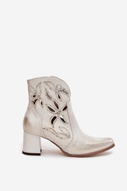 Botki Model Zazoo 3647 Gold Przecierany - Step in style Step in style