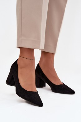 Czółenka Model Pavira LL-378P Black - Step in style Step in style