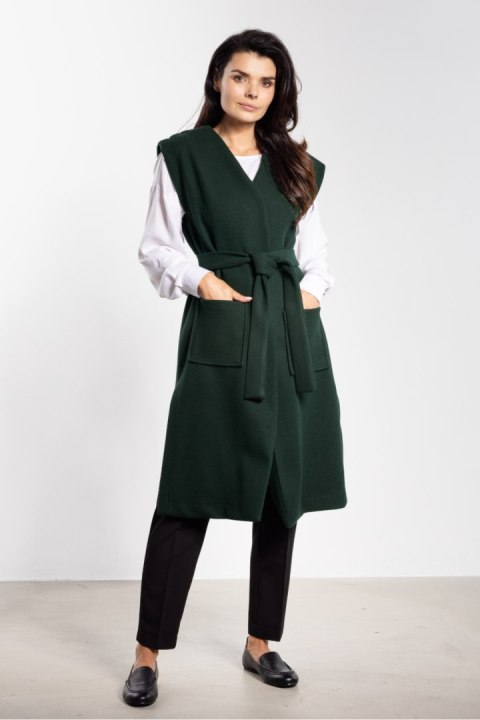 Kamizelka Model A753 Bottle Green - awama Awama Kamizelka Model A753 Bottle Green - awama Awama